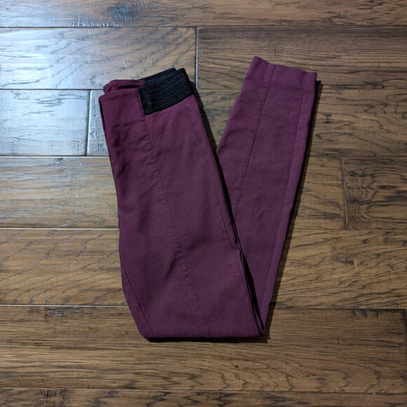 RW&CO slim dress pant leggings burgundy size XS - Picture 15 of 15
